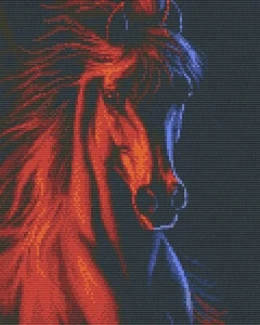 Hobbyware Pixel Hobby Fire and Ice Horse Kit Scatola Aperta Set Classico �� - Foto 1 di 8