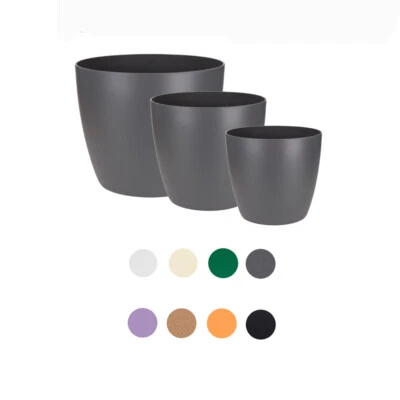 ELHO brussels rund mini Ø 7 cm - Ø 13 cm Übertopf Blumentopf Pflanztopf Topf - Bild 1 von 3