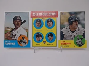 2012 Topps Heritage Ad Panel Hanley Ramirez/David Murphy - Picture 1 of 2