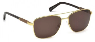 Gafas de sol para hombre Ermenegildo Zegna EZ0014 30J doradas aviador marrón 58-16-145 mm Foto 1 de 3