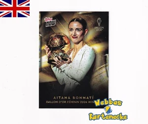 Aitana Bonmati 2024 Topps AHORA Balón de Oro Base FC Barcelona Champions League - Imagen 1 de 1