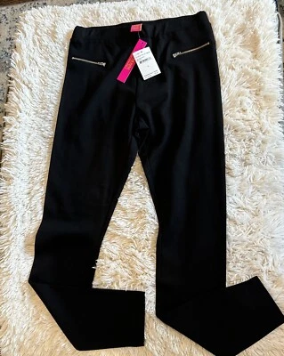 Catherine Malandrino Black Stretch Leggings Zip Pocket Women's S NWT - Image 1 of 4