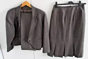 Jacques Vert Vintage 3 Piece Wool Suit Jacket , Skirt , Trousers size 10 / 12 - Picture 1 of 15