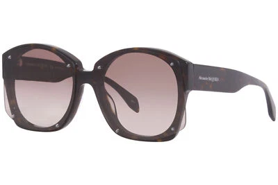 Gafas de sol Alexander McQueen AM0334S 002 para mujer Habana/marrón degradado 61 mm Foto 1 de 4