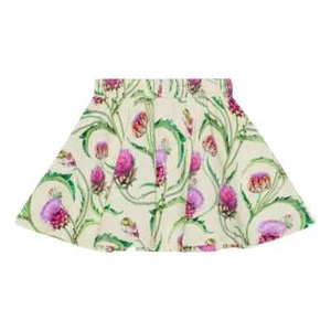 MOLO FLORAL BARBERA FLORAL ARTICHOKE YELLOW PULL ON ELASTIC SKIRT 13-14 - Picture 1 of 17