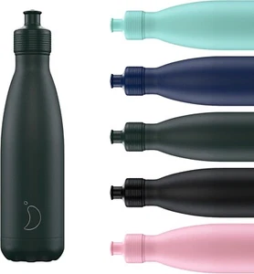 CHILLY'S 500ML SPORTS REUSABLE WATER BOTTLE - PASTEL GREEN - Picture 1 of 3