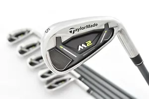 6 PCS TaylorMade M2 Iron Set 5-6-7-8-9-P PW REAX 75 RH Flex S Stiff Golf Clubs - Picture 1 of 16