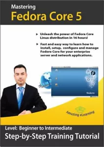 Learn Linux Fedora Core 5 Interactive Training CD Course - Picture 1 of 1