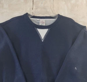 Phat Farm Sweatshirt 3XL **Flaws shown in pics Blue Crewneck 90s Y2K Hip Hop - Picture 1 of 16