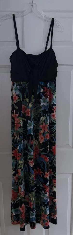 i Jeans by Buffalo Dress Womens M Tahiti Floral Knot Maxi Sundress - Image 1 of 1
