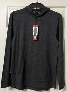 Felpa con cappuccio Spyder active taglia M grigia manica lunga traspirante camicia uomo nuova con etichette - Foto 1 di 7