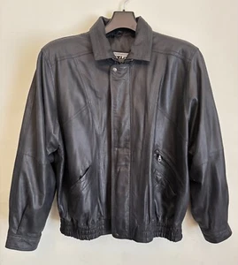 90s Versace Men's V2 Leather jacket Size Large New Without Tags - Picture 1 of 17
