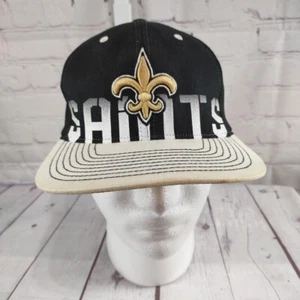 DE COLECCIÓN GORRA DE COLECCIÓN NEW ORLEANS SAINTS AJUSTADA ADULTO S/M NFL REEBOK ON FIELD NEGRA/BLANCA/DORADA - Imagen 1 de 9