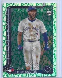 2025 Topps Series 1 LUIS DE LOS SANTOS #13 Easter Green Foil Parallel RC - Picture 1 of 1