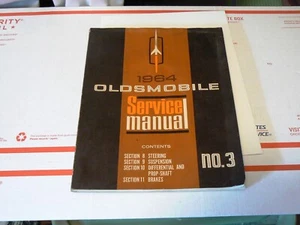 1964 Oldsmobile Service Manual No. 3 Steering, Supsension, Brakes, Diff. - Picture 1 of 3
