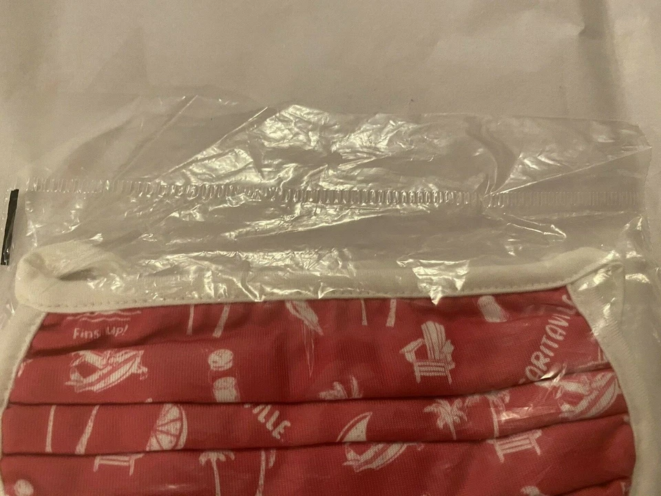 Máscara facial Margaritaville rosa oscuro unisex algodón elástico nueva con etiquetas en paquete Foto 1 de 4