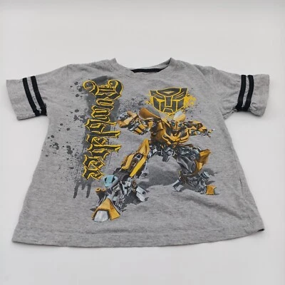 Camiseta Transformers masculina tamanho 7 cinza abelha vingança dos caídos filme camiseta - Imagem 1 de 4