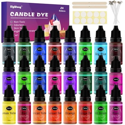 Candle Dye - 24 Colors Liquid Candle Making Dye for DIY candle making supplie... - Image 1 of 4