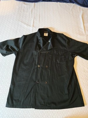 Camisa grande negra chef uniforms.com para hombre Foto 1 de 4