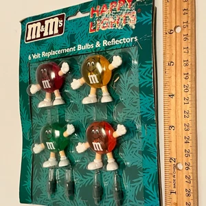 Bombillas de repuesto M&Ms Happy Lights reflectores de personajes rojo verde amarillo de colección. - Imagen 1 de 8