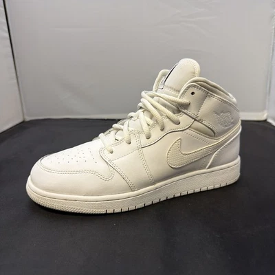 Nike Air Jordan 1 Mid Zapatos Juveniles Talla 6.5Y Baloncesto 554725-110 Foto 1 de 4