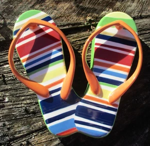 Longaberger Pottery Sunny Day Decorative Sandals Napkin weight - Picture 1 of 3