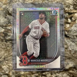 2025 Bowman Chrome Marcelo Mayer RC Mojo Refractor Rookie Mega #39 Red Sox - Picture 1 of 2