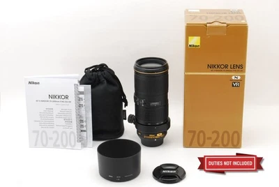 Nikon AF-S NIKKOR 70-200mm f/4 G VR ED IF N Telephoto Lens [Almost Unused] JAPAN - Image 1 of 4