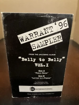 Warrant Cassette Tape. Single Sampler. 1996. Belly To Belly. - Image 1 of 4