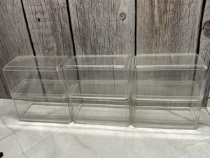 6 Acrylic / Plastic Cases for 1:64 Hot Wheels ~ Matchbox (Light Marks On Them) A - Picture 1 of 11