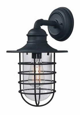 Kenroy Home 93667BL, Eli Large Size Steel Lanterns In Sandy Black - Image 1 of 4