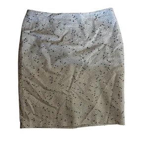 Talbots Mini Pencil Skirt Women 12P Petites Multicolor Speckled Wool Blend Zip - Picture 1 of 5