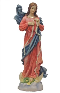 Figura Estatua Nuestra Señora Deshacedora de Nudos 8" Pintada a Mano NUEVA Católica - Imagen 1 de 1