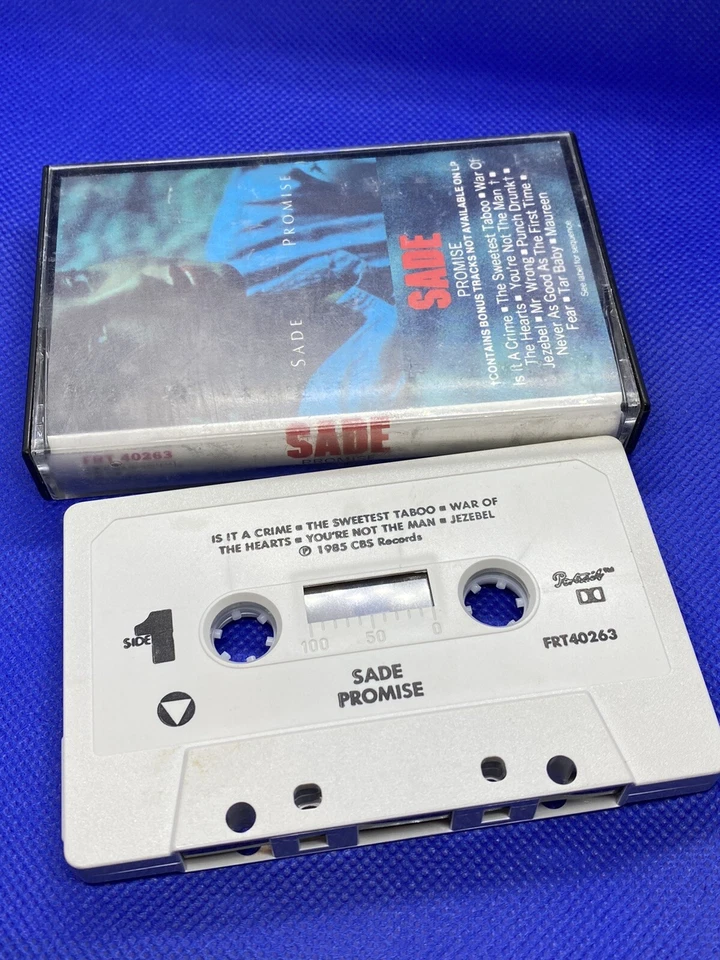 Vintage 80s Cassette Tape - Sade - Promise Album 1985 Contains Bonus Tracks - Image 1 of 1