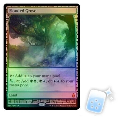 Foil Flooded Grove M/NM Magic MTG Masterpiece Series: Zendikar Expeditions - Image 1 of 1