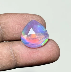 Multi Fire aurora opal Gemstone, Faceted Aurora opal for Jewelry R126 - Picture 1 of 9