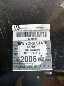 ORIGINAL NYS , NY State Inspection Sticker 2006 - Picture 1 of 1