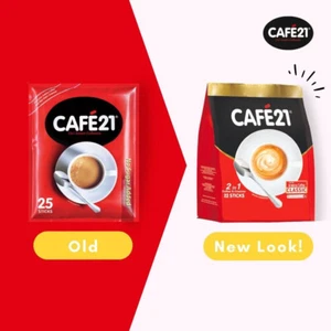 10 PACKUNGEN 220 STICKS CAFE21 2IN1 INSTANT KAFFEE MISCHUNG OHNE ZUCKERZUSATZ KOSTENLOSER VERSAND - Bild 1 von 2