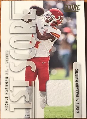 2020 Score First Score Jerseys Mecole Hardman Jr. FS-MH Kansas City Chiefs - Image 1 of 2