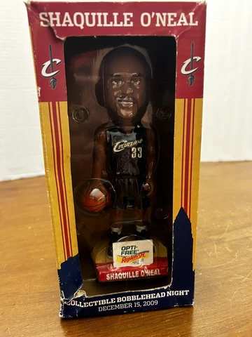 2009 Cavs Shaquille O’Neal Bobblehead Nodder New In Original Box Cover