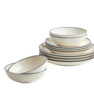Royal Doulton Gordon Ramsay Maze 12 Piece Set - Denim Line - Picture 1 of 3