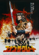 CONAN THE BARBARIAN Movie Silk Poster  27"x40" Schwarzenegger