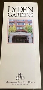 Vintage 1994 Lyden Gardens Manhattan East Suite Hotels NYC NY Brochure - Picture 1 of 3