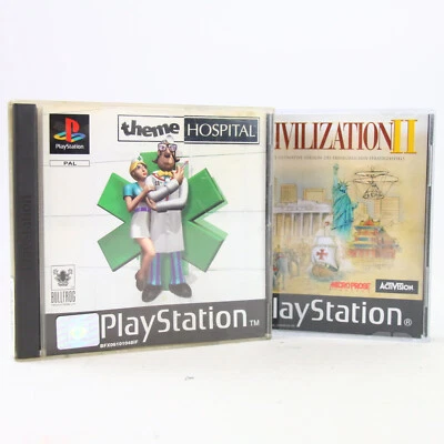 Sony Playstation 1 PS1 PAL OVP  Civilization II + Theme Hospital Anleitung Gut - Bild 1 von 4