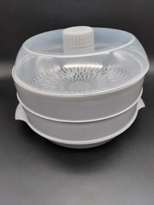 Mikrowellen Dampfgarer Universalkocher Mikrowellengeschirr Dampfkocher 4-tlg. - Bild 1 von 4