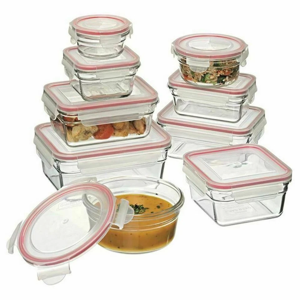 Glasslock Tempered Glass Oven Safe Container Set W/ Lid Oven 9pc - 28060 - Image 1 of 1