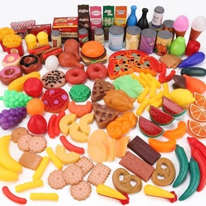 137 PCS Pretend Play Food Toys for Kids Kitchen Accessories Set Toy Food Assortm - Picture 1 of 7