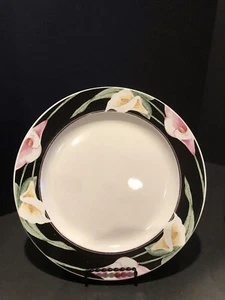 Tienshan Steinzeug #2232 Calla Lilien Essteller 10 7/8" - Bild 1 von 6