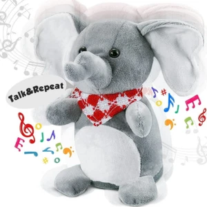 Plush Elephant Musical Toy Stuffed Infant Toy for 0-36 Months Dancing Singing - Picture 1 of 8