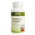 Ergänzungsmittel GNC Herbal Plus Zimt + Pflanzliche Chrom 60 Kapseln MHD 30/9/22